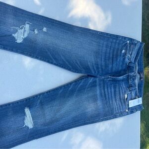 Abercrombie & Fitch Ripped Blue Skinny Jeans